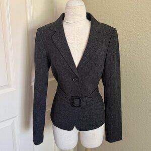 The Limited Charcoal Belted Blazer S